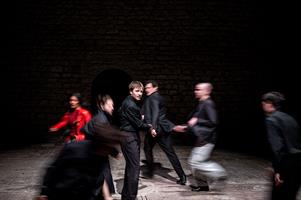 La troupe sur scène