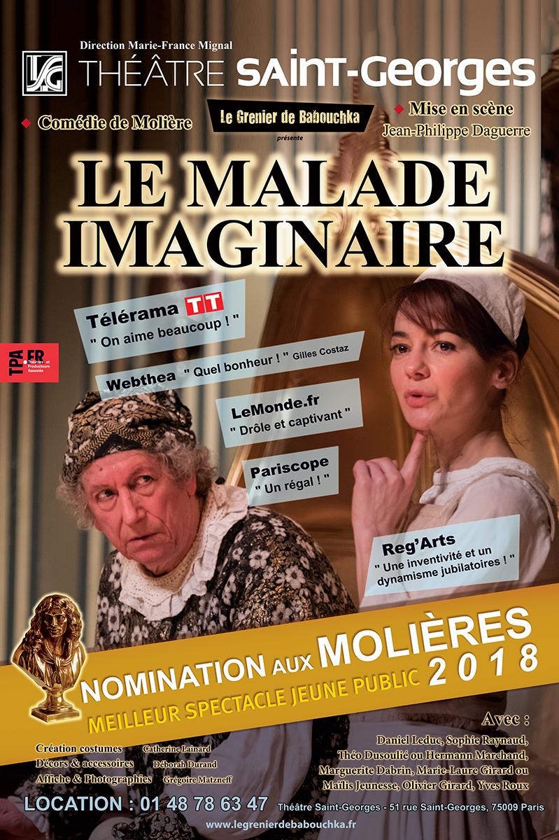 Le Malade Imaginaire Théâtre Saint Georges Theatreonline 
